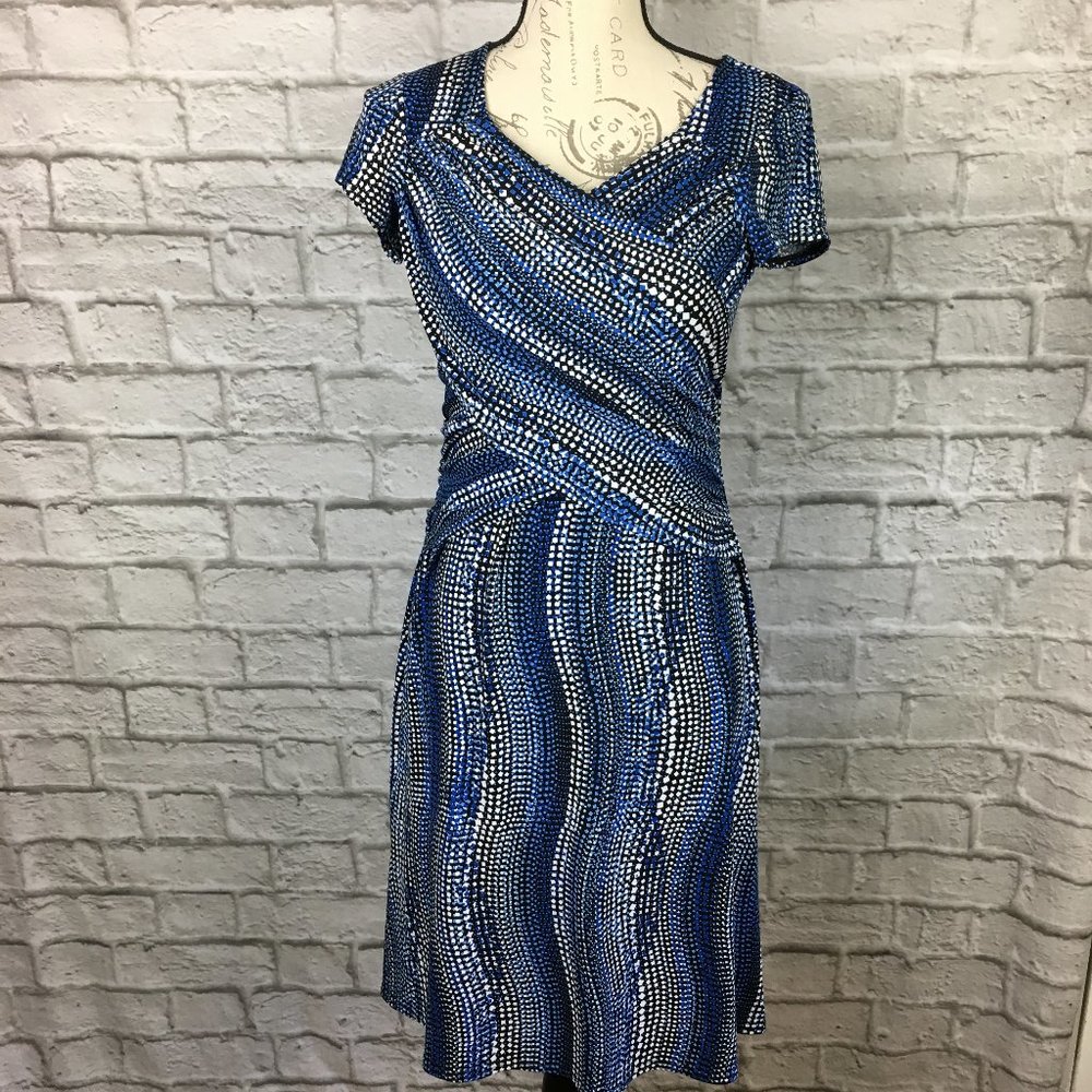 Elementz Black & Blue Stretchy Dress Size S